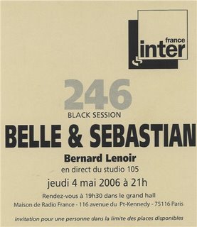 Belle & Sebastian: Black Session 4-5-2006